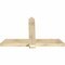 Ekena Millwork Eugene Rough Sawn Timber Gable Bracket, Douglas Fir, 60"W x 38"H x 4"D x 6"F, 15/12 Pitch GBW060X38X0406EUG00RDF - alternate 4